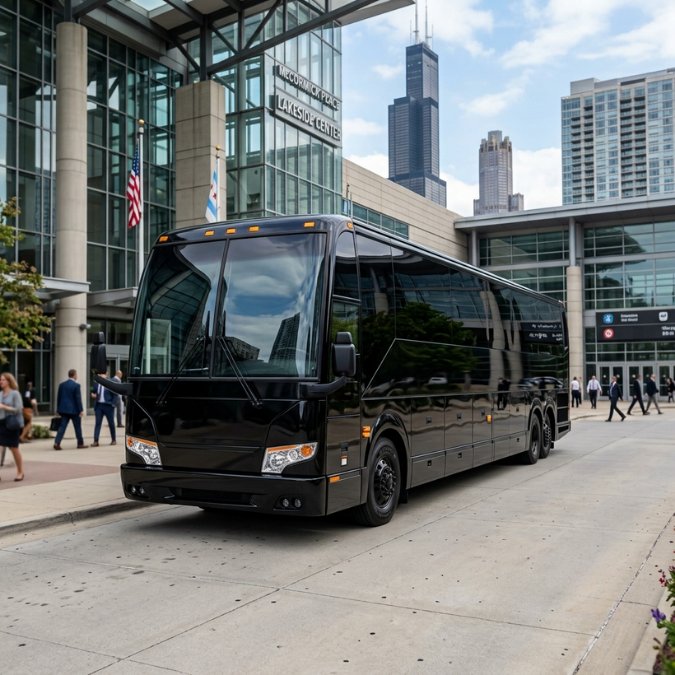 Coach bus for large Frankfort groups