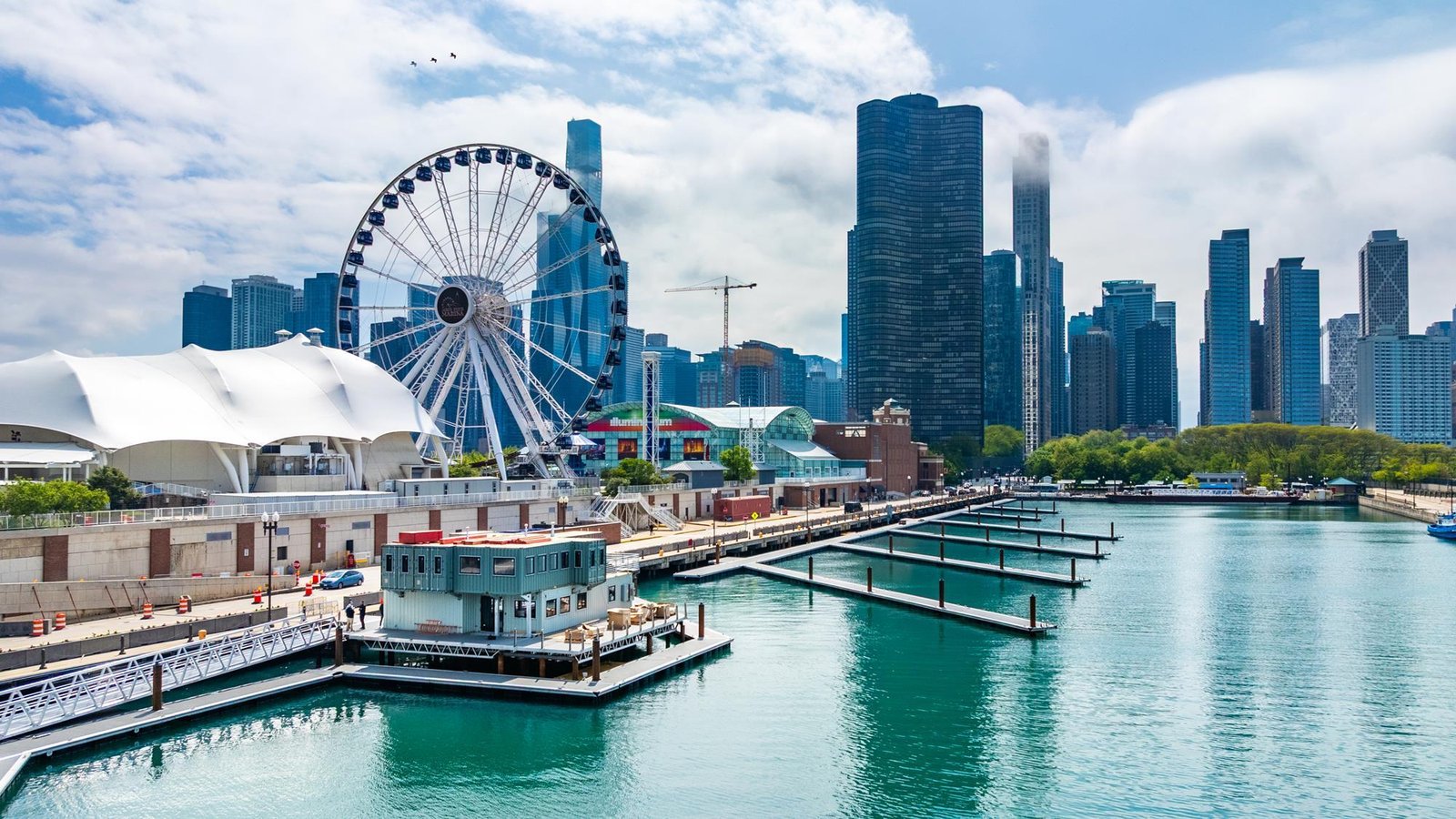 Navy Pier in Chicago near Midway airport
