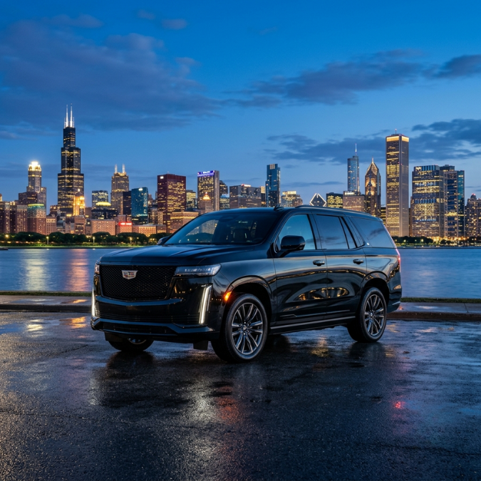 Cadillac Escalade for a Naperville airport transfer