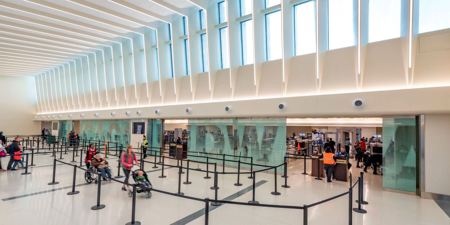 TSA Checkpoint in Chicago near Midway airport